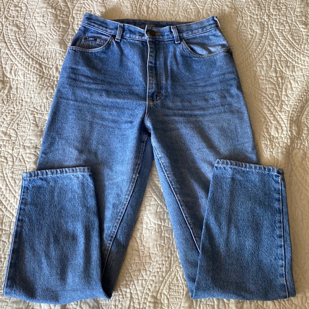 Vintage Lee Denim Mom Jeans Size 12 Regular High Waisted